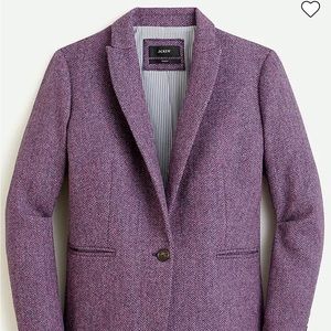 Parke blazer in purple herringbone English wool Size 14